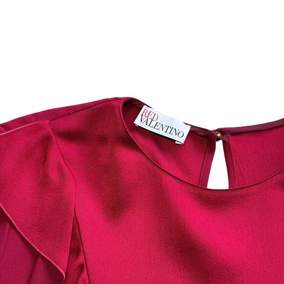 Red Valentino Ruffle Blouse Small - Picture 9 of 16